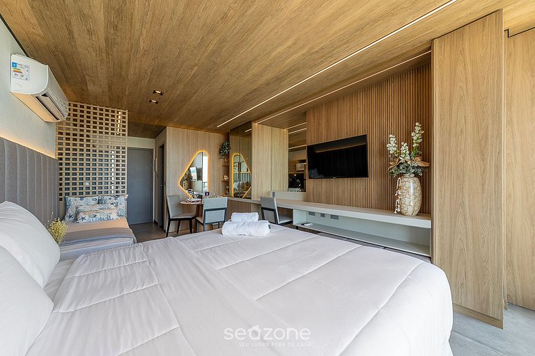 Estúdio moderno na Orla c/ vista mar - NWT1418