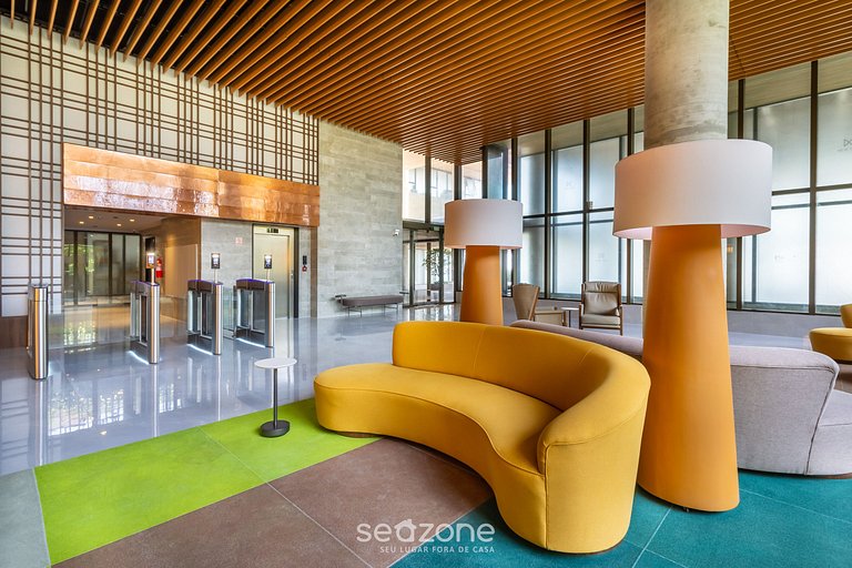 Studio na Orla c/ Acad e Piscina Rooftop | NWT0923