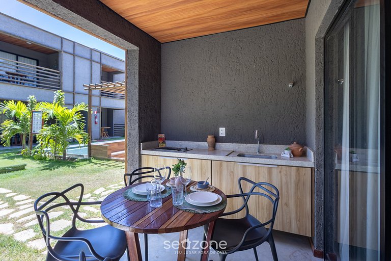 Studio em Cond. c/ piscina próx. da praia CVKB0006