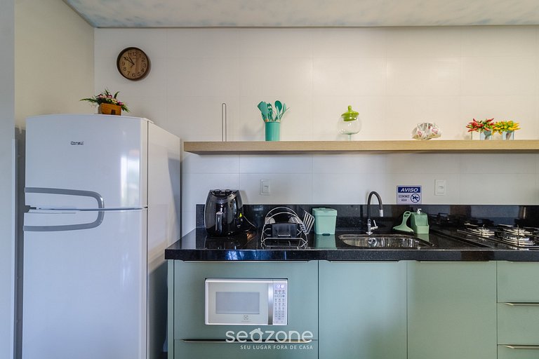 Apto temático de animais a 600m da Praia OBP0303