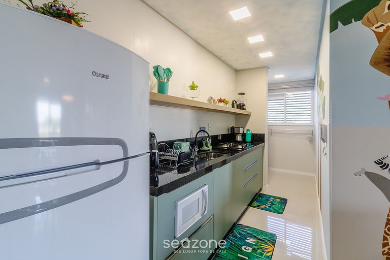 Apto temático de animais a 600m da Praia OBP0303