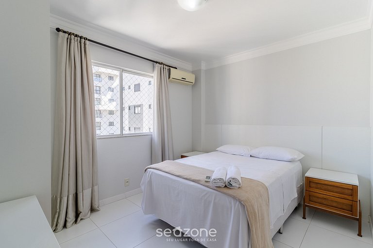 Apto vista mar c/ churrasq. na orla BC CET1604