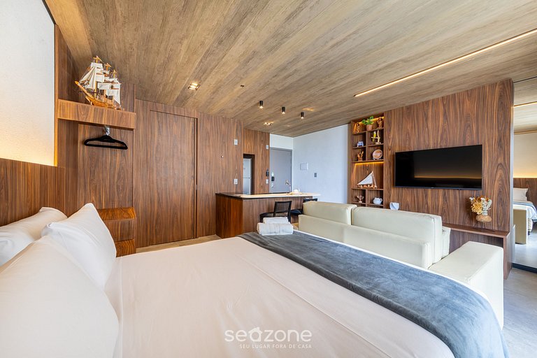 Estudio frente mar c/ gimnasio y piscina NWT0309