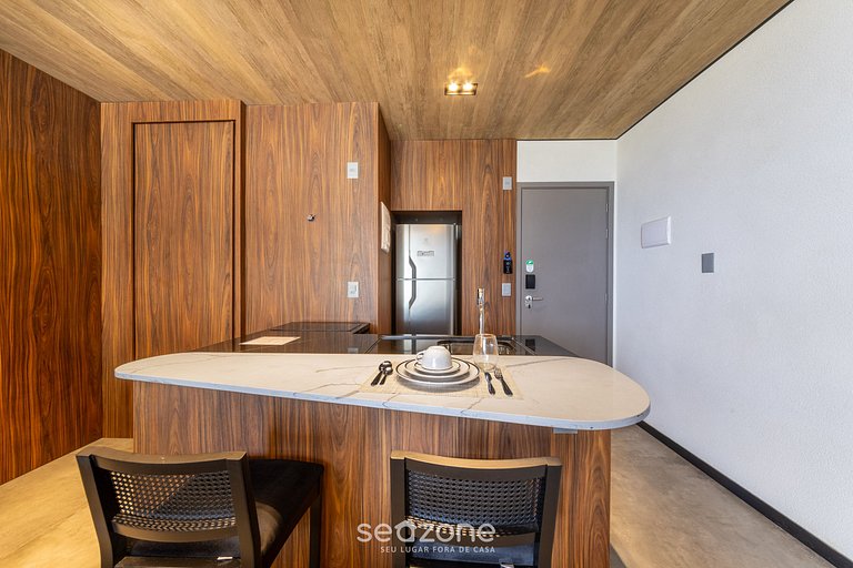 Estudio frente mar c/ gimnasio y piscina NWT0309