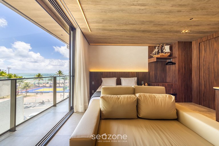 Estúdio na Orla c/ Academia e Piscina NWT0309