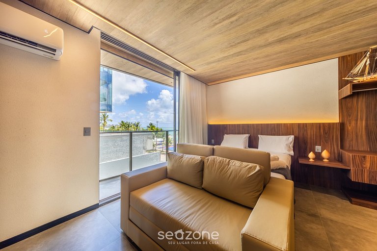 Estudio frente mar c/ gimnasio y piscina NWT0309