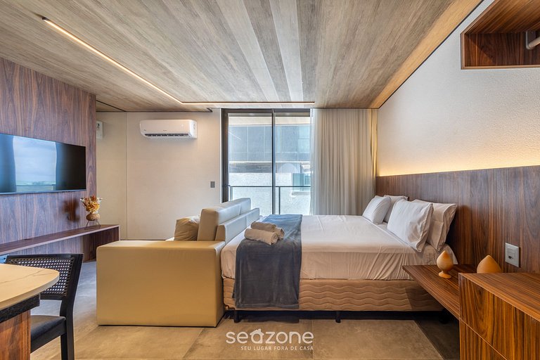 Estudio frente mar c/ gimnasio y piscina NWT0309