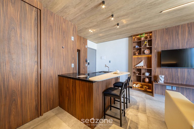 Estudio frente mar c/ gimnasio y piscina NWT0309