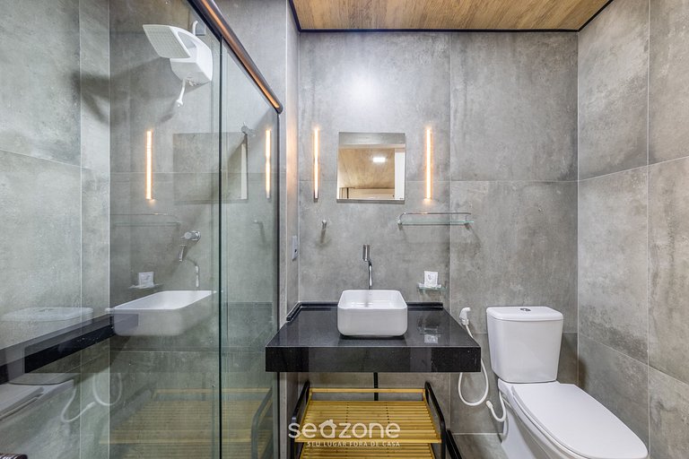 Conforto na Orla com vista Lateral p/ mar NWT0304