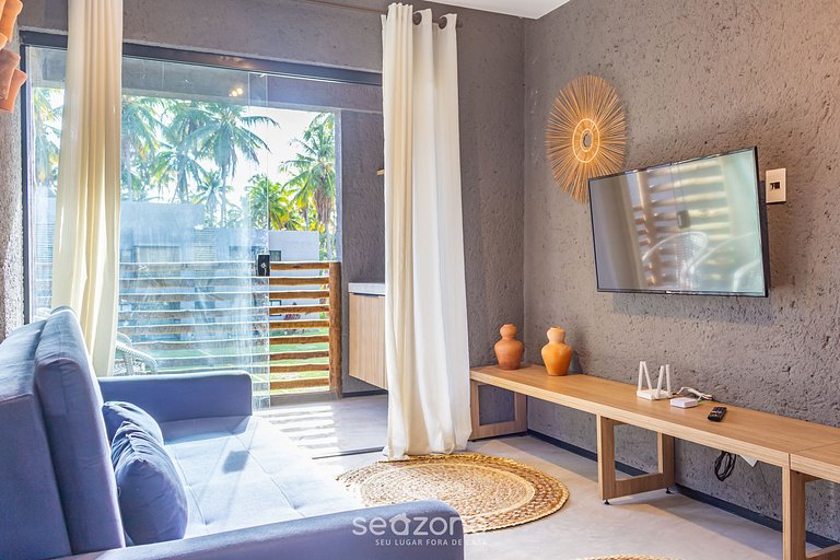 Apto agradável a 800m da praia de Patacho CVPA103