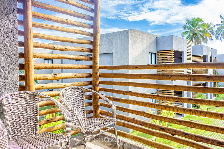 Apto agradável a 800m da praia de Patacho CVPA103