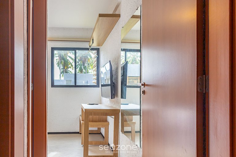 Apto agradável a 800m da praia de Patacho CVPA103