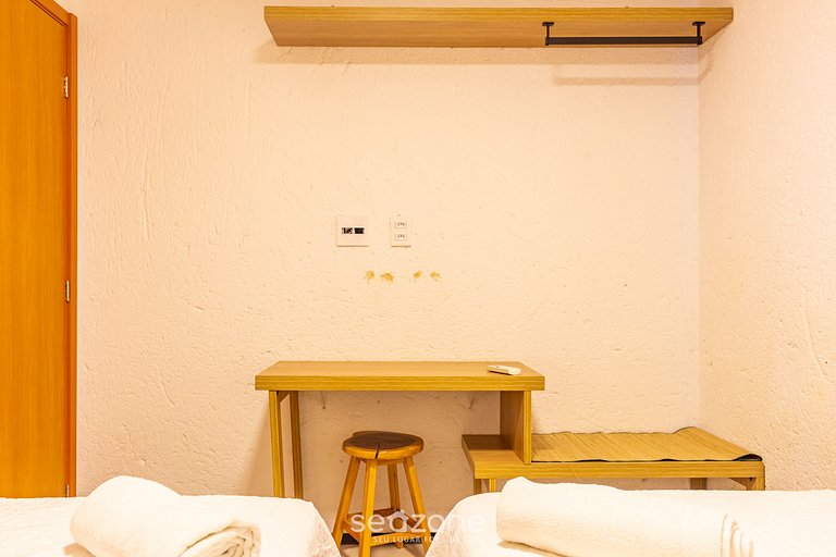 Apto agradável a 800m da praia de Patacho CVPA103