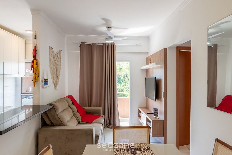 Apto con suite y barbacoa Ubatuba-SP CDV042