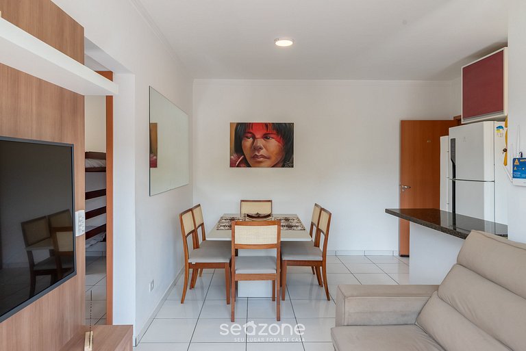 Apto con suite y barbacoa Ubatuba-SP CDV042