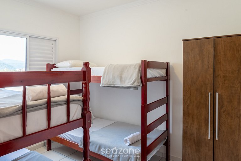 Apto con suite y barbacoa Ubatuba-SP CDV042