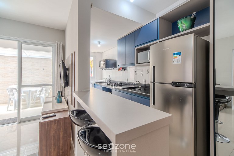 Ap c/ parril a 600m de la playa en Floripa RLI0101