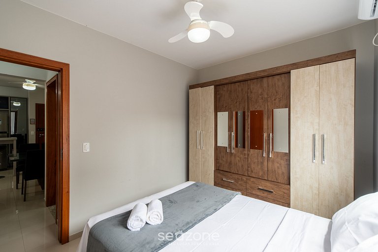 Apto c/ Churrasq. 600m da praia em Floripa RLI0101