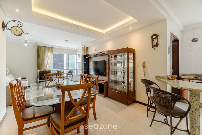 Apto vista mar c/ churrasq. a 50m da Praia ATT0602