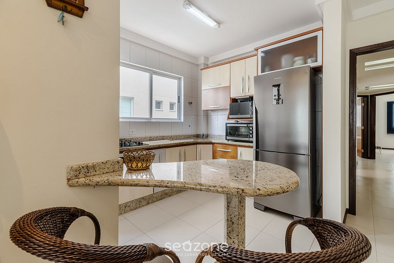 Apto vista mar c/ parrilla a 50m playa ATT0602