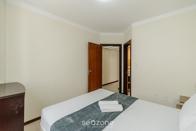 Apto vista mar c/ churrasq. a 50m da Praia ATT0602