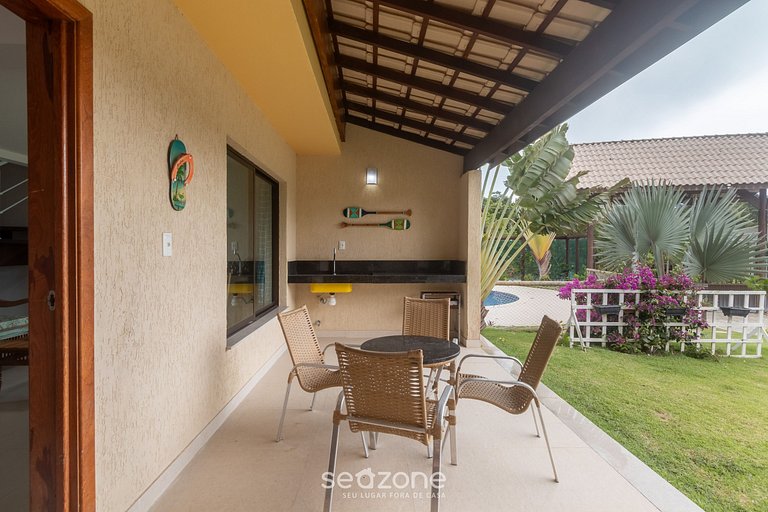 Casa em Cond. c/Piscina a 500m do Mar ATP0001