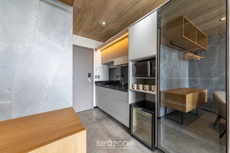 Estúdio c/ Piscina e Academia à Beira-mar NWT0423