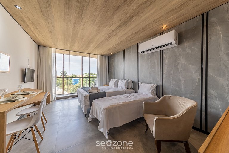 Estúdio c/ Piscina e Academia à Beira-mar NWT0423