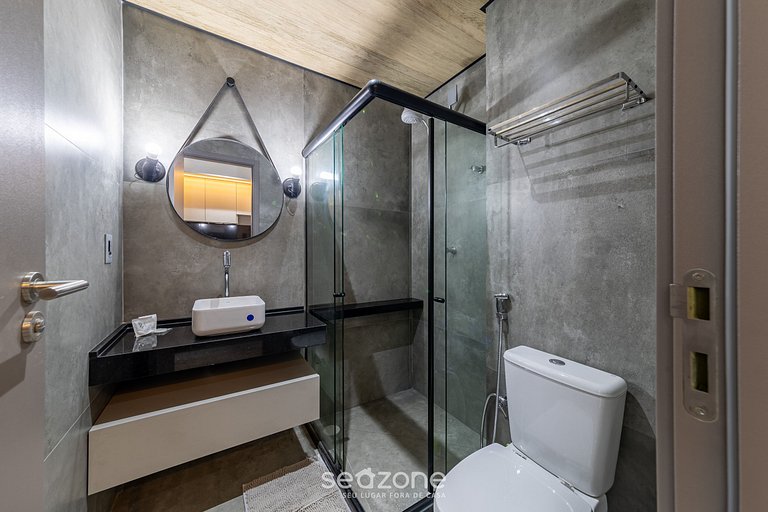 Estúdio c/ Piscina e Academia à Beira-mar NWT0423