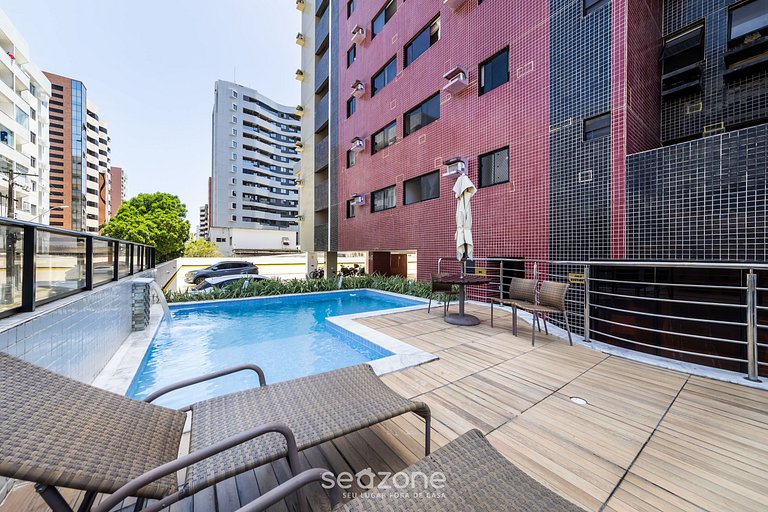 Apartamento c/ Piscina 500m da Praia SOH1102