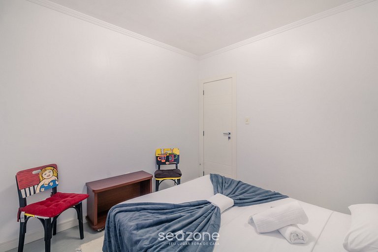 Apto 3Q c/ churrasqueira a 170m da Praia TSF1302