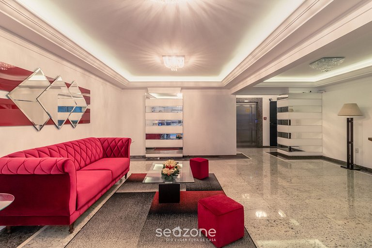 Apto 3Q c/ churrasqueira a 170m da Praia TSF1302