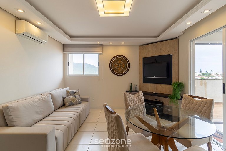 Apartamento c/ área gourmet 240m da Praia CAC0301