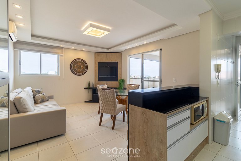 Apartamento c/ área gourmet 240m da Praia CAC0301