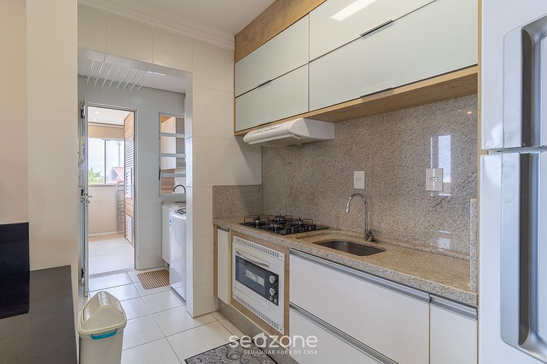 Apartamento c/ área gourmet 240m da Praia CAC0301