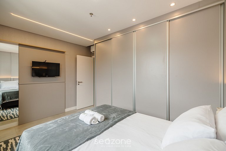 Apto c/ piscina vista mar 280m da praia MHF2001