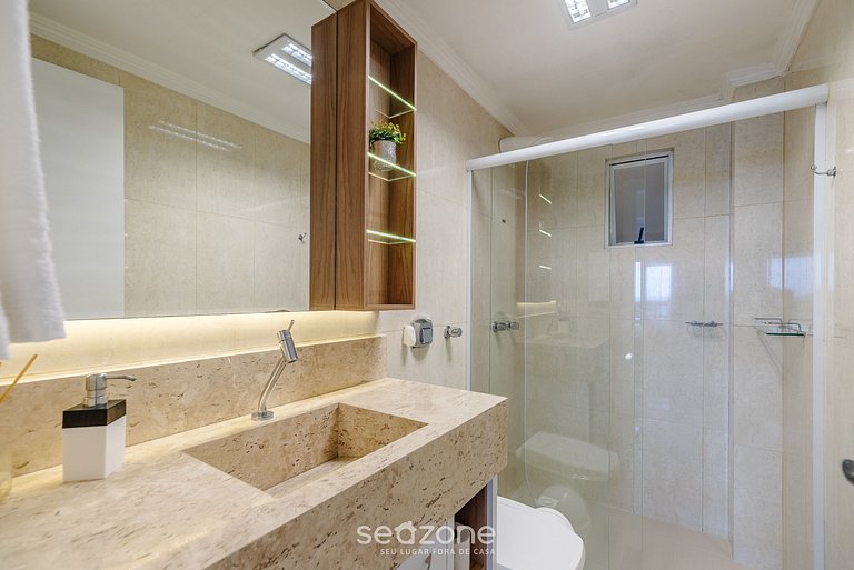 Apto Vista al Mar c/ Parrilla en Itapema DNL0602