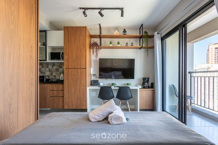 Hermoso estudio con jacuzzi en São Paulo ISC1511
