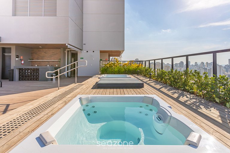 Belo studio com jacuzzi em São Paulo ISC1511