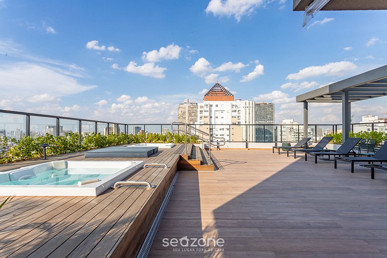 Hermoso estudio con jacuzzi en São Paulo ISC1511