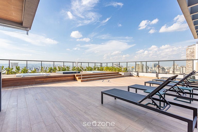 Belo studio com jacuzzi em São Paulo ISC1511