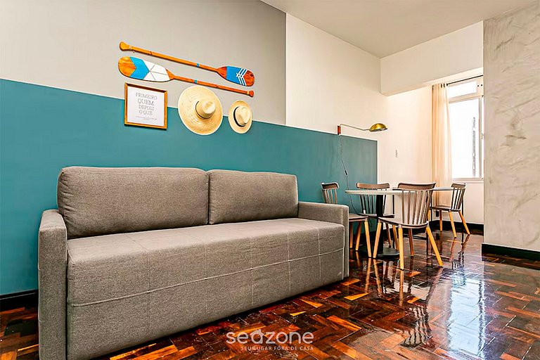 Studio novo e moderno no Centro de Floripa