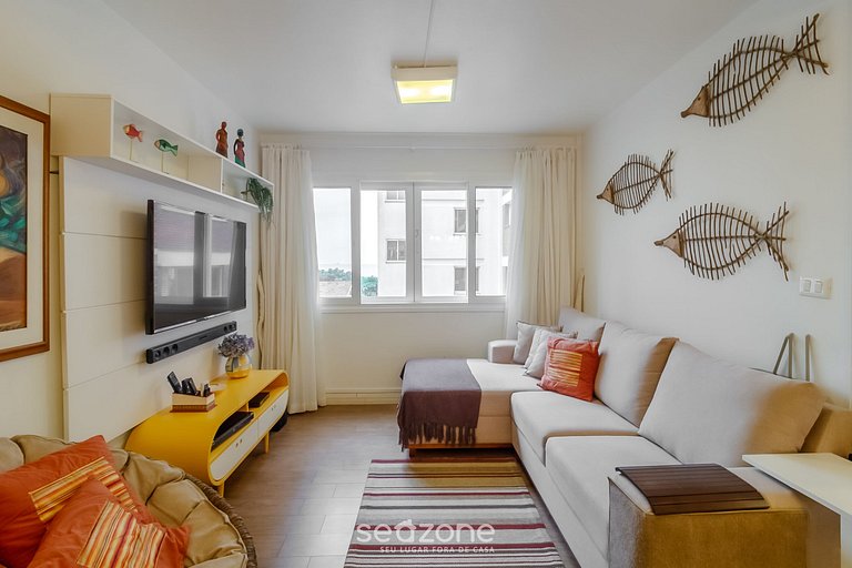 Dpto 3 hab a metros del mar c/ cochera NRA0490