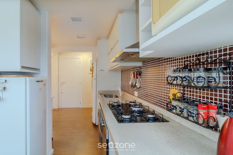 Dpto 3 hab a metros del mar c/ cochera NRA0490