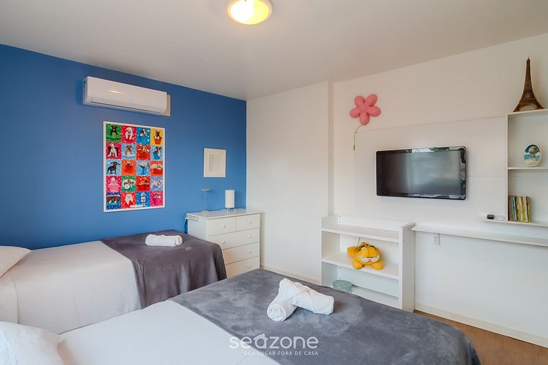 Dpto 3 hab a metros del mar c/ cochera NRA0490