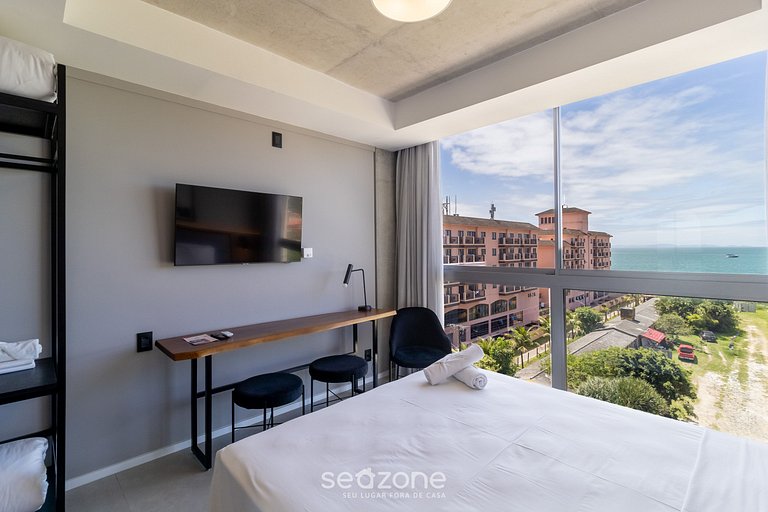 Studio luxo com belíssima vista mar SPJ0501