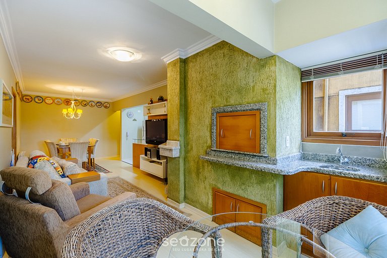 Apto c/lareira a 300m do Mini Mundo VFI0103