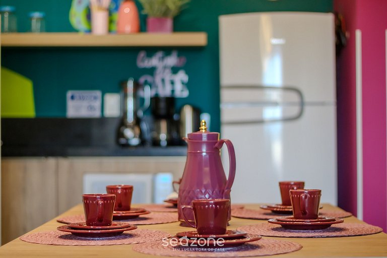 Apto 2Q temático Arco-Íris c/ churrasq OBP0301