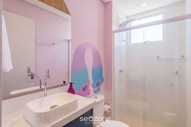 Apto 2Q temático Arco-Íris c/ churrasq OBP0301