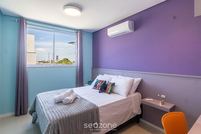 Ap temático de 2 hab Arcoíris c/ barbacoa OBP0301